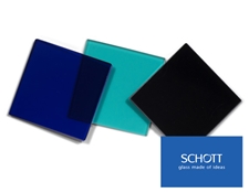 SCHOTT Colored Glass Bandpass Filters with SCHOTT glass types for us in UV, visible, and NIR are available at Edmund Optics!